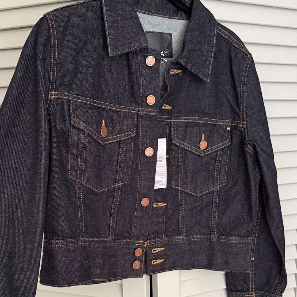 NWT AG jeans cropped Dark Denim Jacket